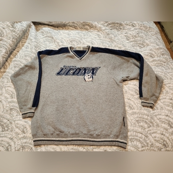 RARE 90s UCONN Huskies Lee Pullover Sweater - Picture 3 of 9